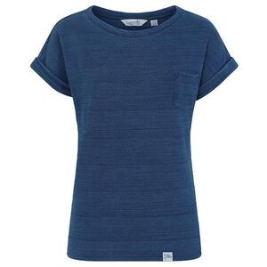 Lazy Jacks Womens/Ladies Textured T-Shirt / Indigo